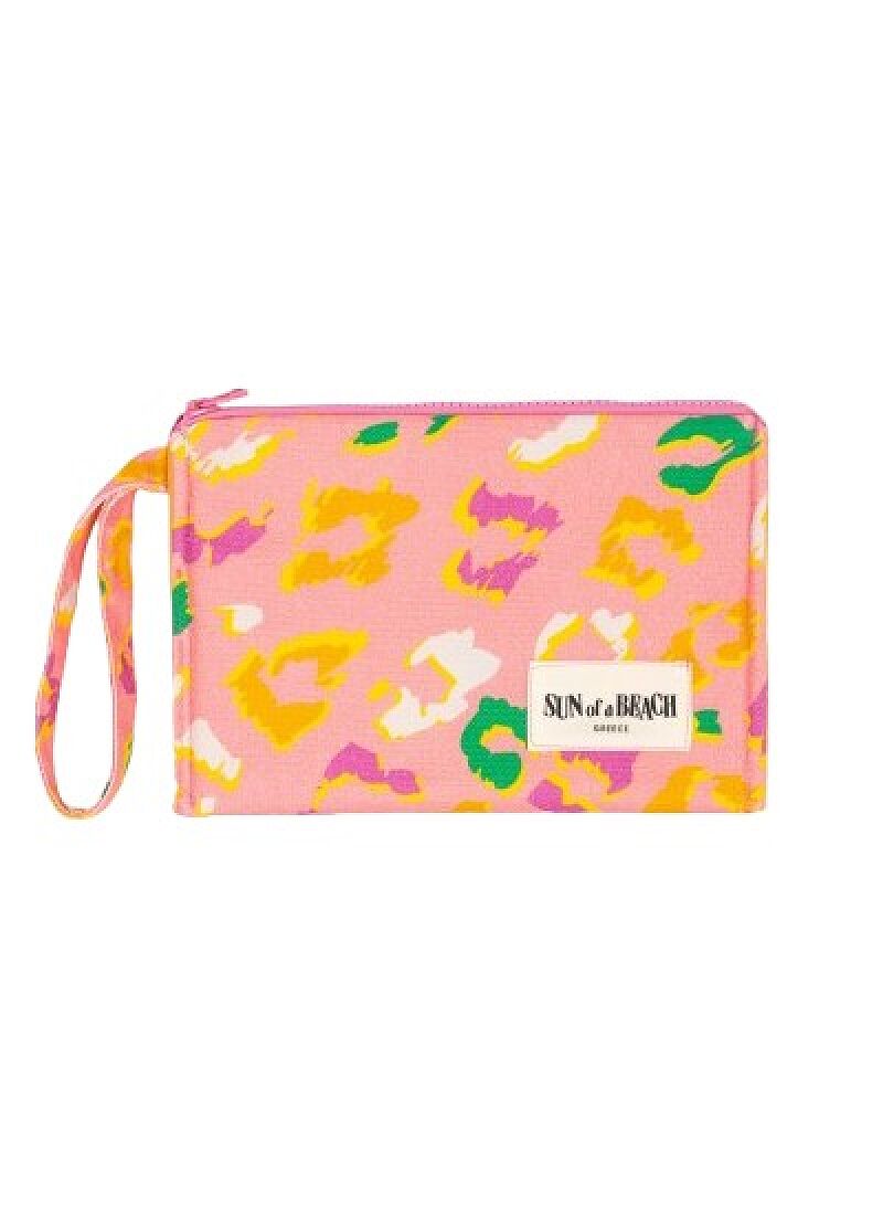 LITTLE WATERPROOF POUCH LEOPARD FIESTA