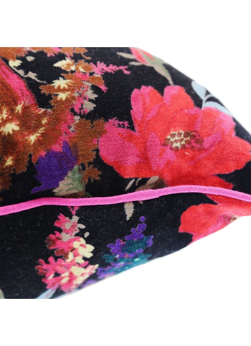 DECORATIVE CUSHION (35x50) PARADISE BIRDS BLACK