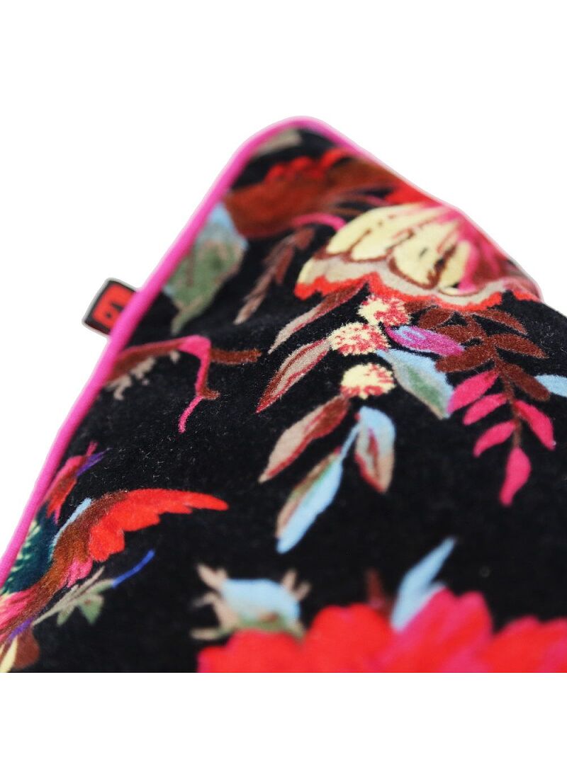 DECORATIVE CUSHION (35x50) PARADISE BIRDS BLACK