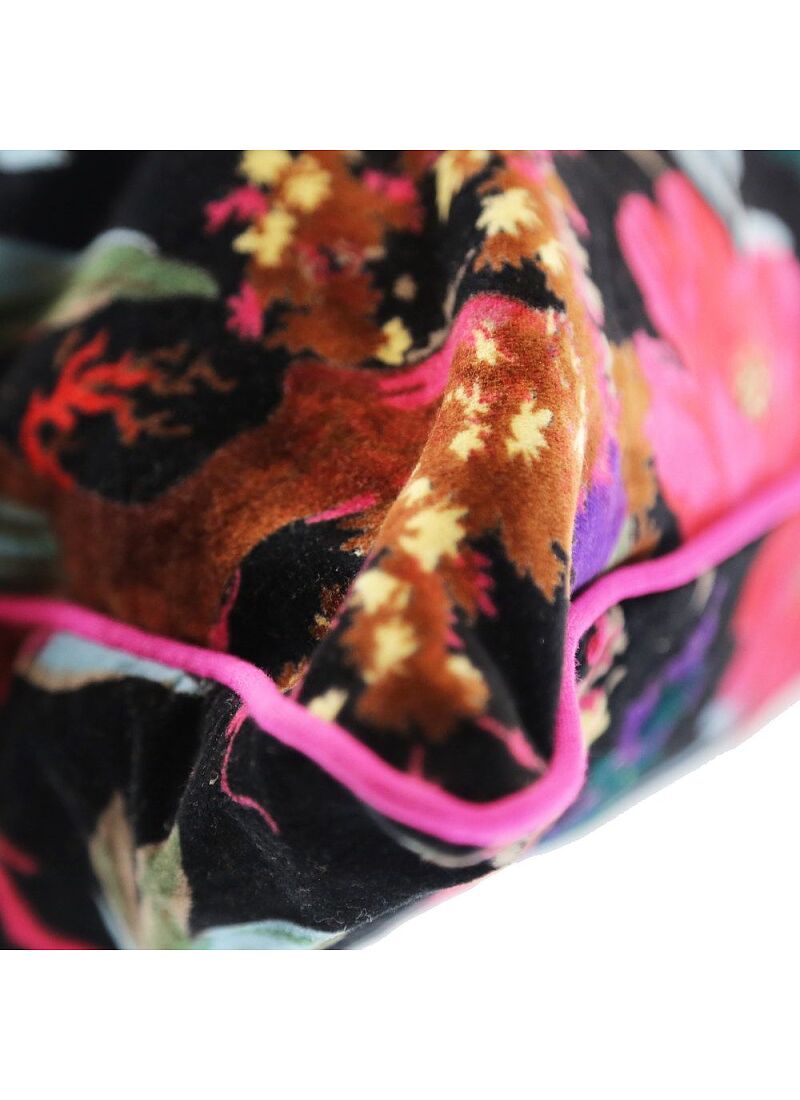 DECORATIVE CUSHION (60x60) PARADISE BIRDS BLACK