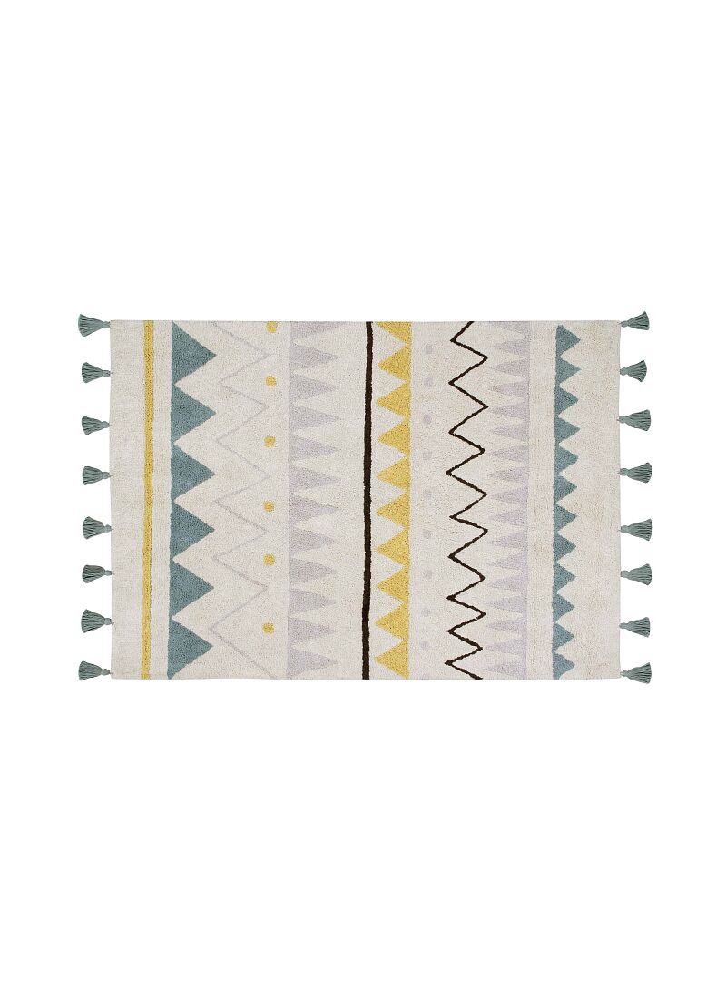 RUG AZTECA NATURAL VINTAGE BLUE (120x160)