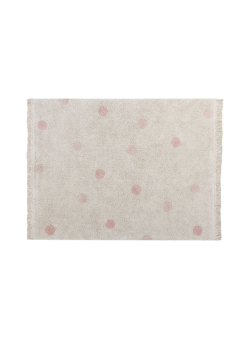 RUG HIPPY DOTS VINTAGE NUDE(120X160)