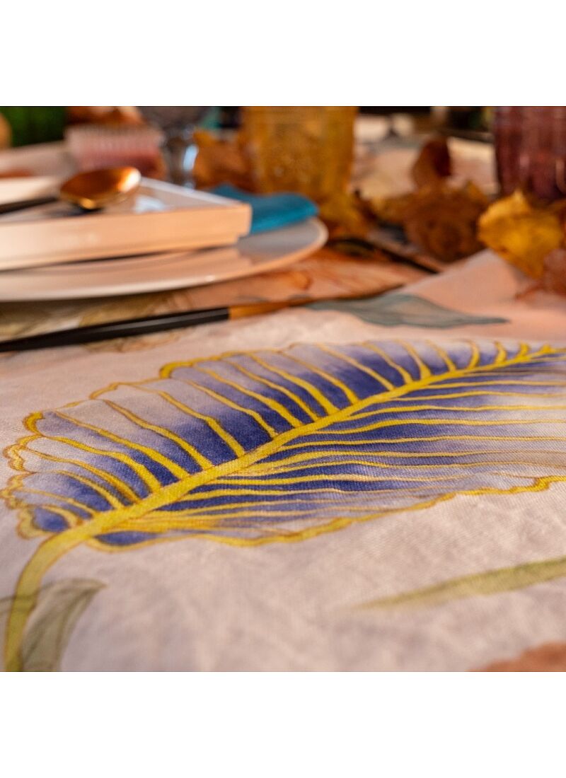 LINEN RUNNER FOLIAGE