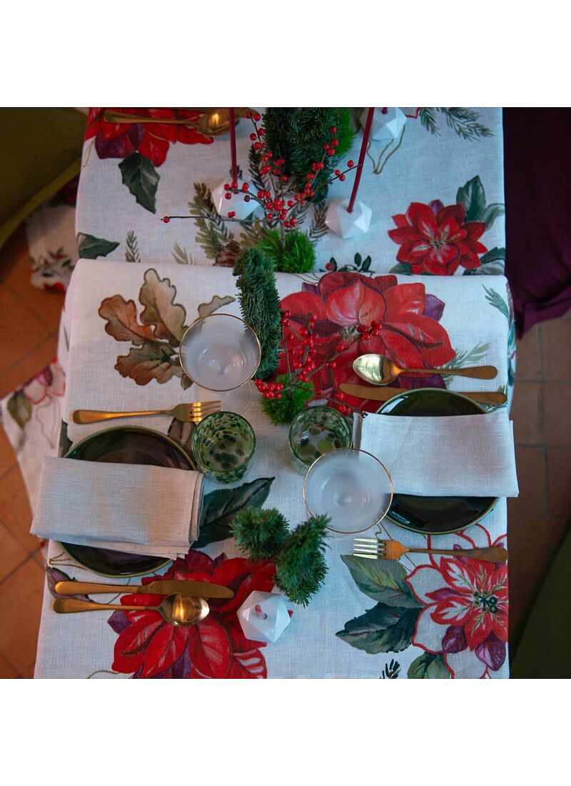 LINEN TABLECLOTH ETOILE (160X230)