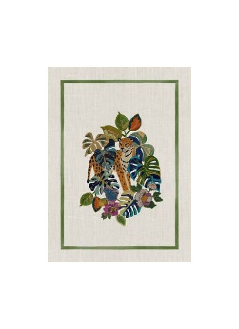 LINEN KITCHEN TOWEL LEOLEAF