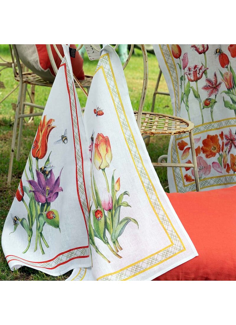 LINEN KITCHEN TOWEL TULI GIALLO