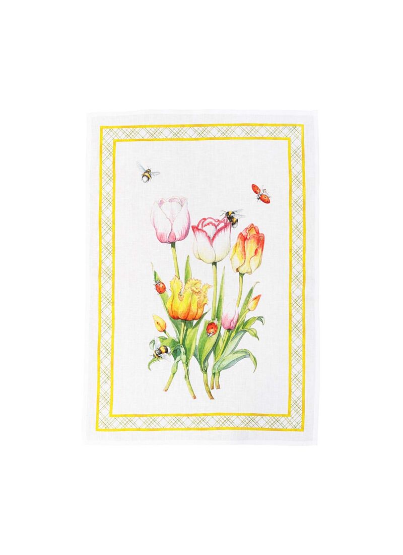 LINEN KITCHEN TOWEL TULI GIALLO