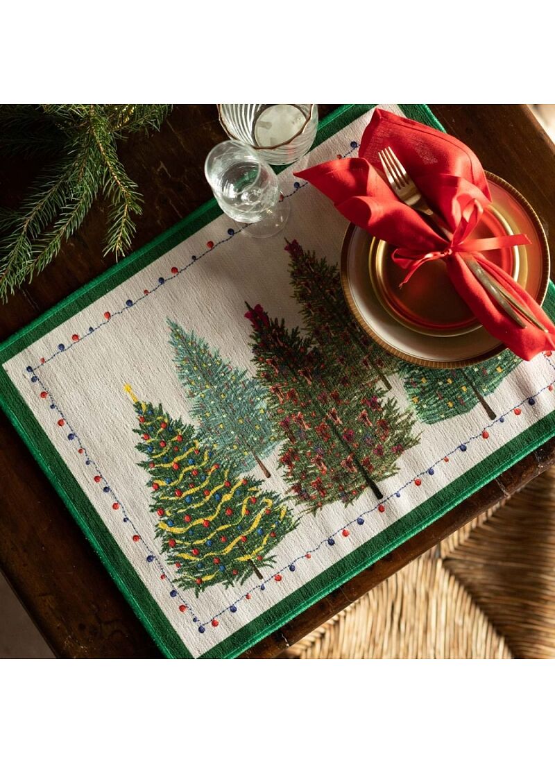 PLACEMAT 2PCS FAIRY TREES