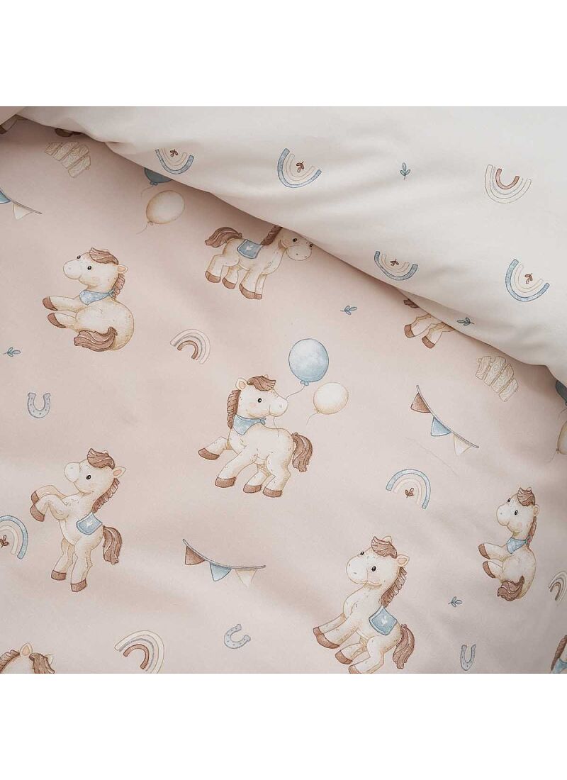 CRIB SHEET SET PONY