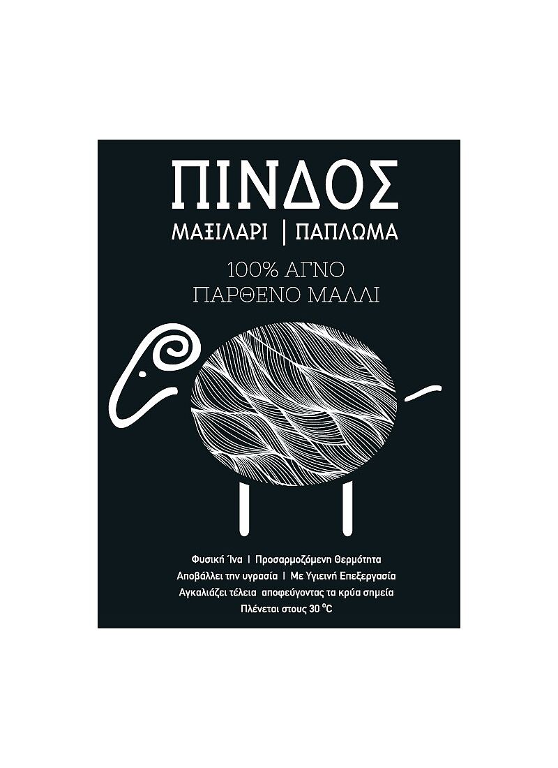 DOUBLE 100% WOOL DUVET PINDOS 350