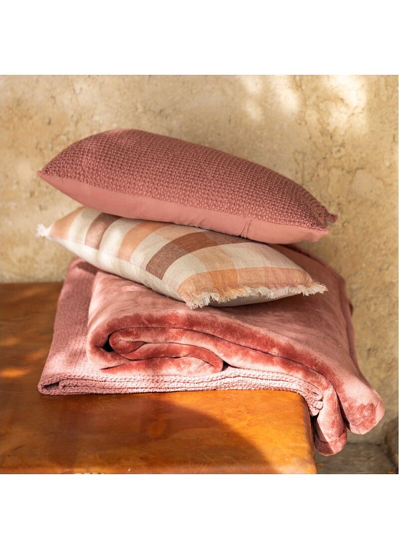 PLAID MICHKA TERRACOTTA (130X160)