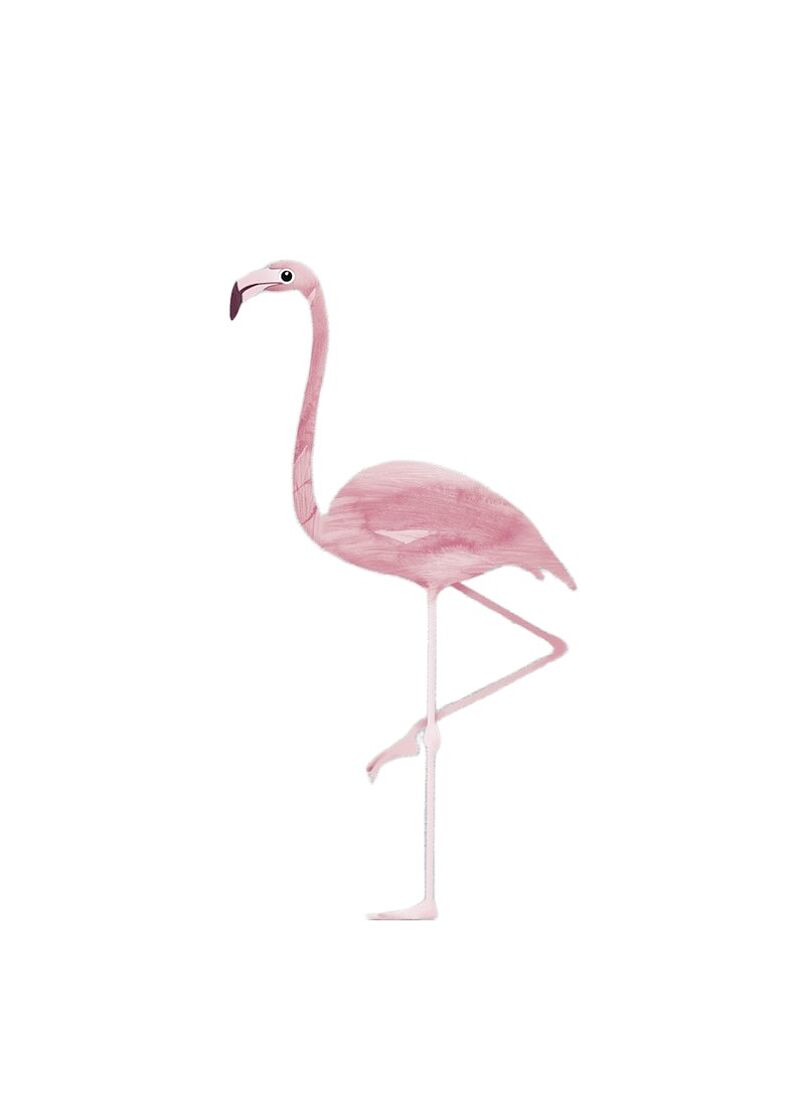WALL STICKER FLAMINGO