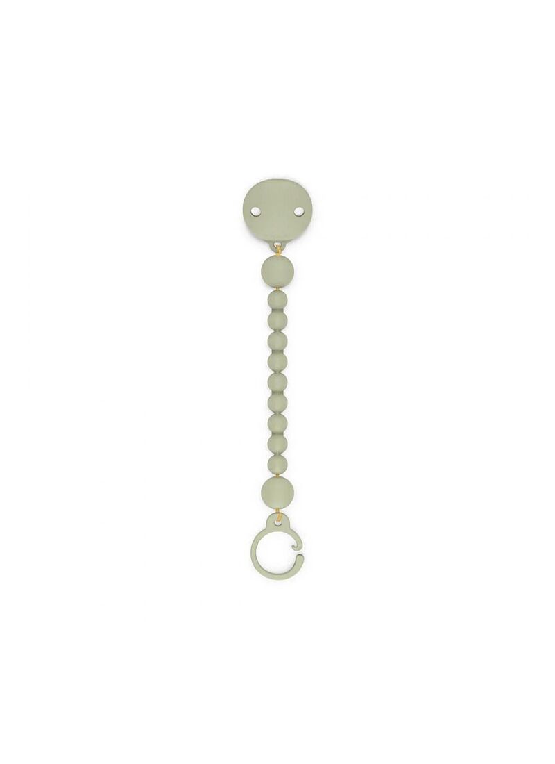 PACIFIER CLIP SILICONE GREEN
