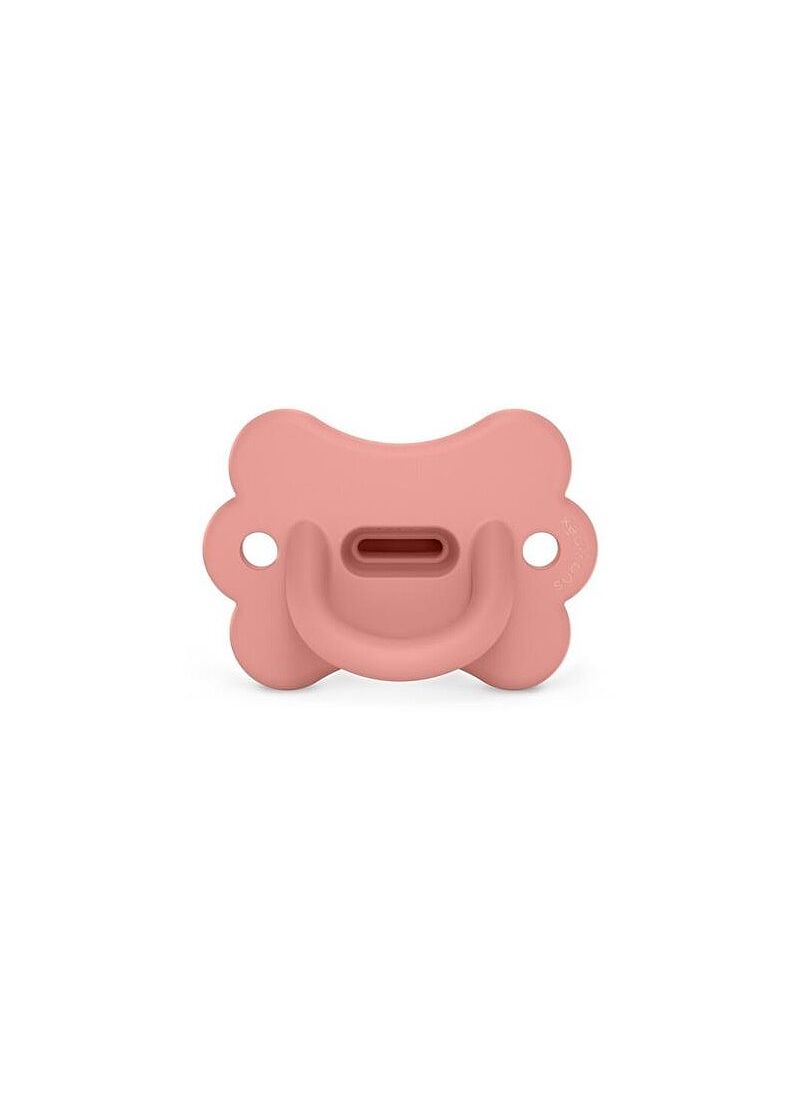 PHYSICAL SILICONE PACIFIER BUTTERFLY PEACH PINK(6-18M)