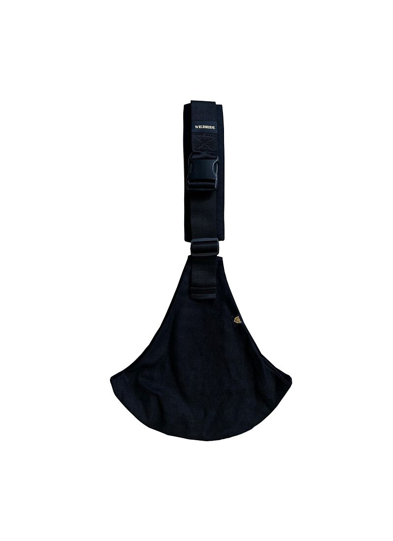 BLACK LINEN BABY CARRIER