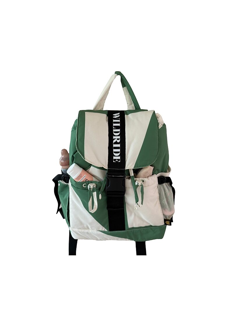 ECO-FRIENDLY BACKPACK GREEN GRAPHIC