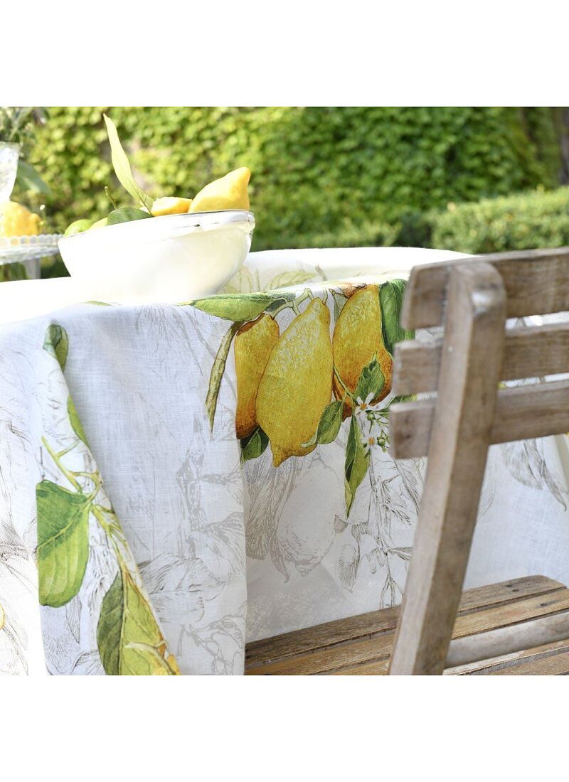LINEN TABLECLOTH LIMONCELLO
