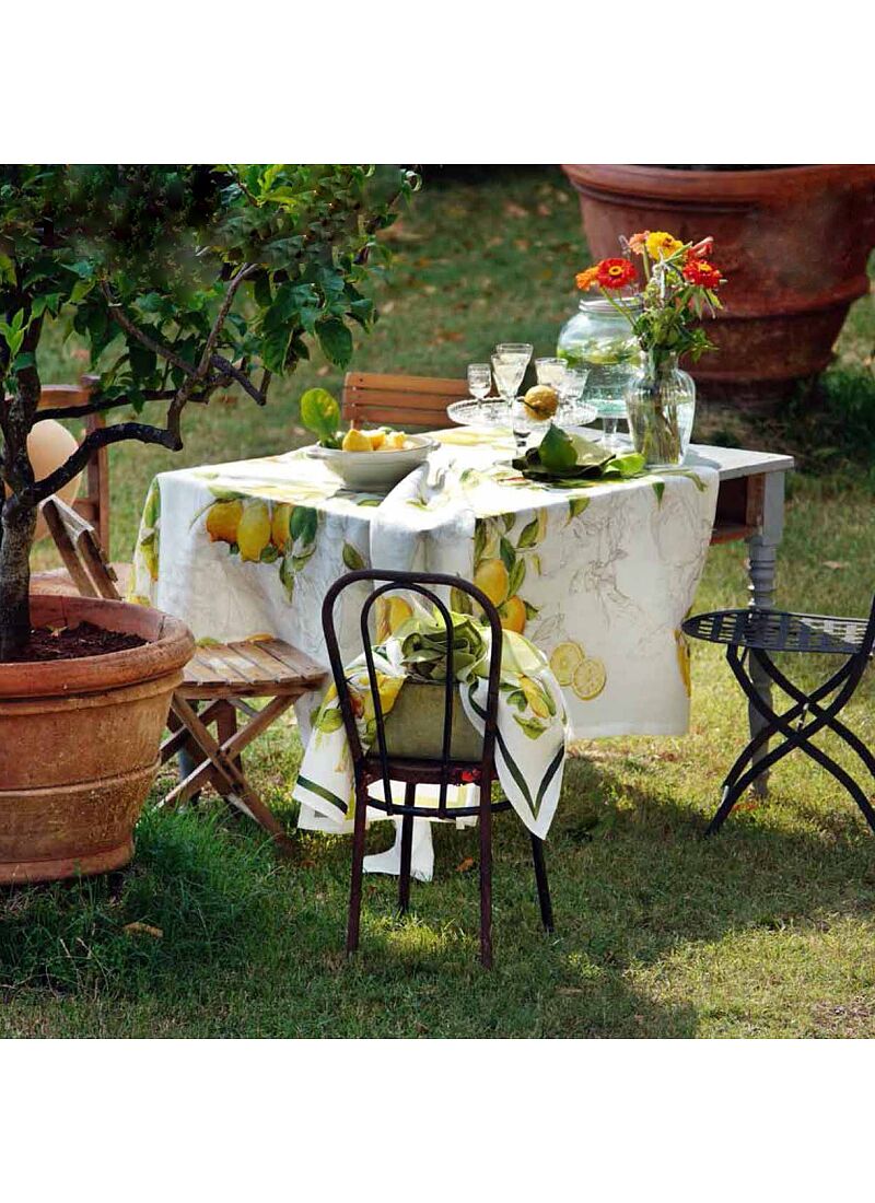 LINEN TABLECLOTH LIMONCELLO (170Χ310)
