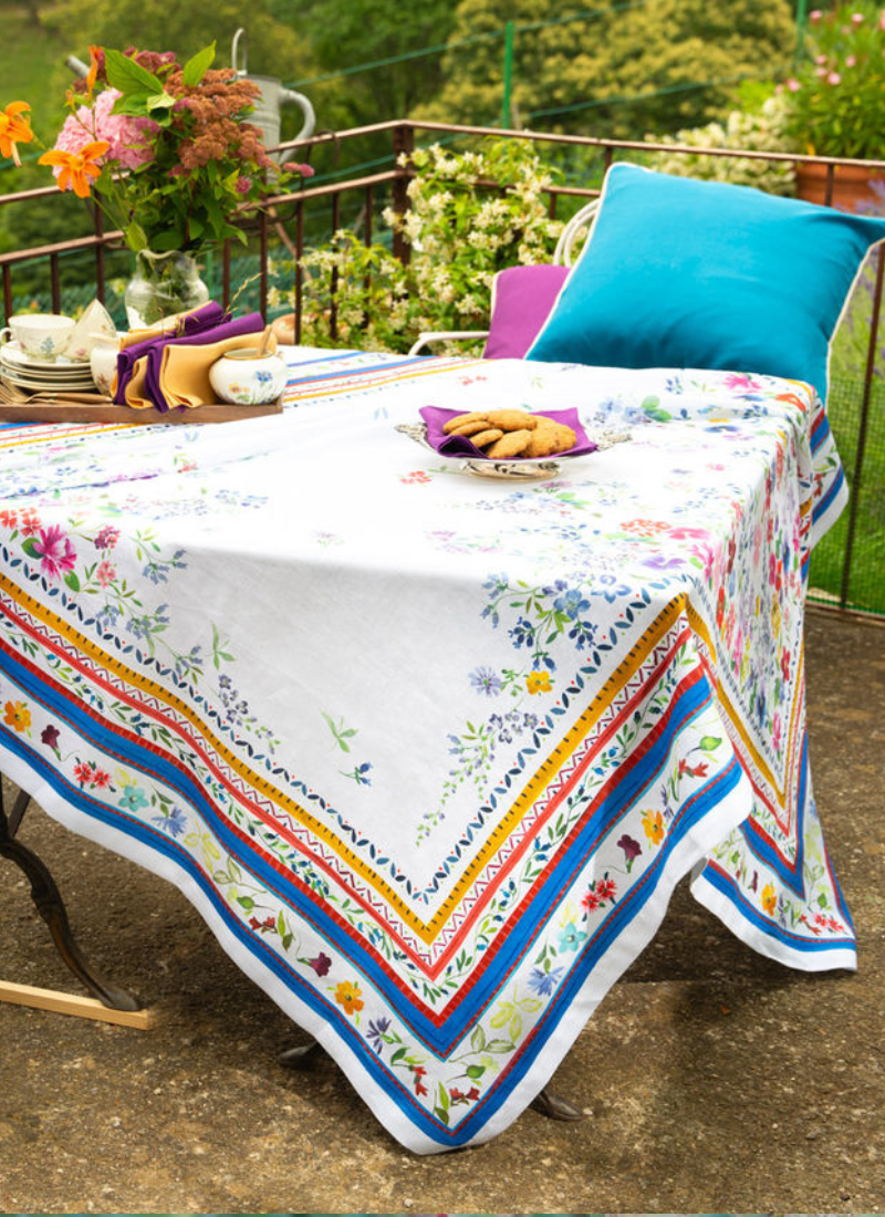 LINEN TABLECLOTH PRIMULA