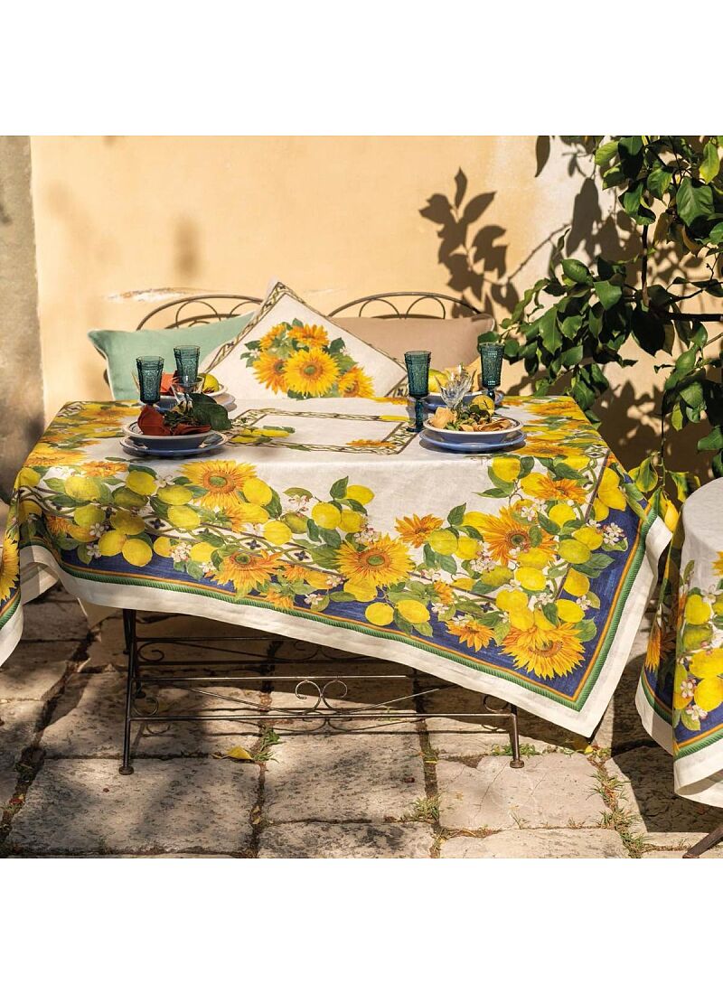 LINEN TABLECLOTH ETRUSCAN (160X230)